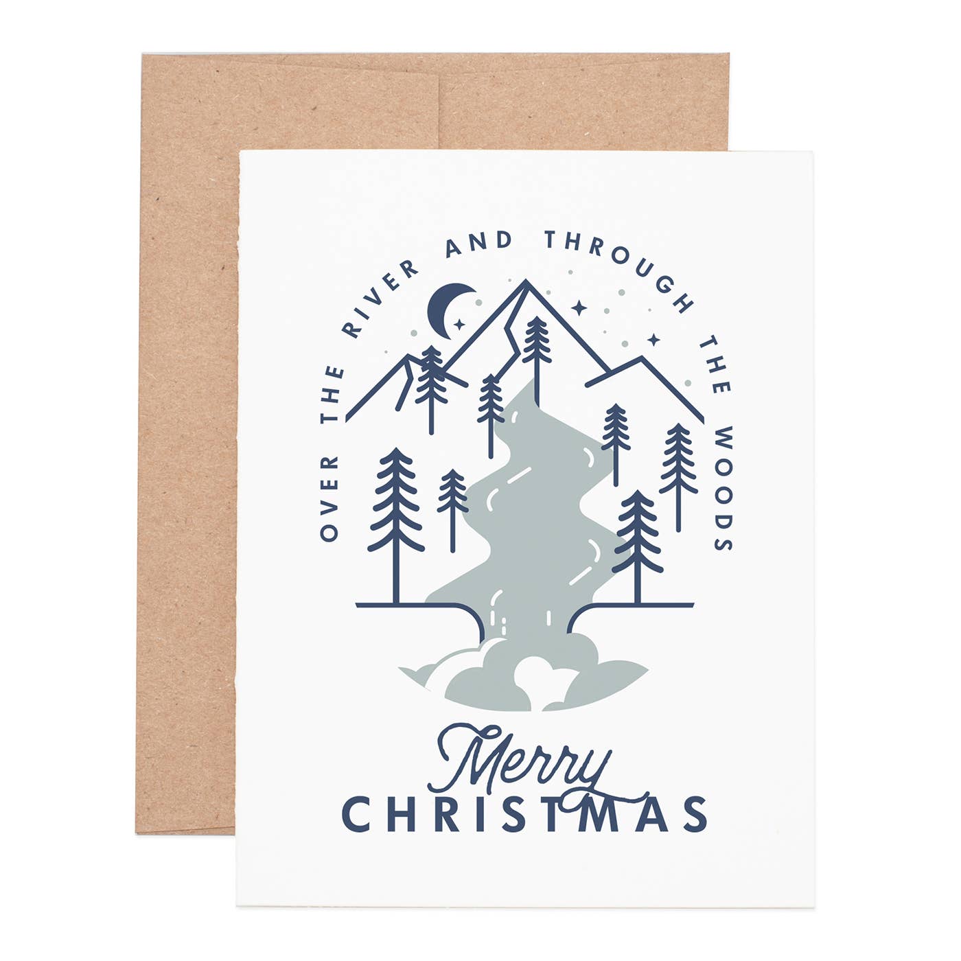 Over the River Holiday Greeting Card - Wren + Finn