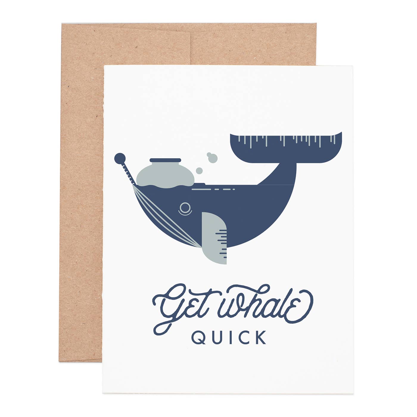"Get Whale" Sympathy Greeting Card - Wren + Finn