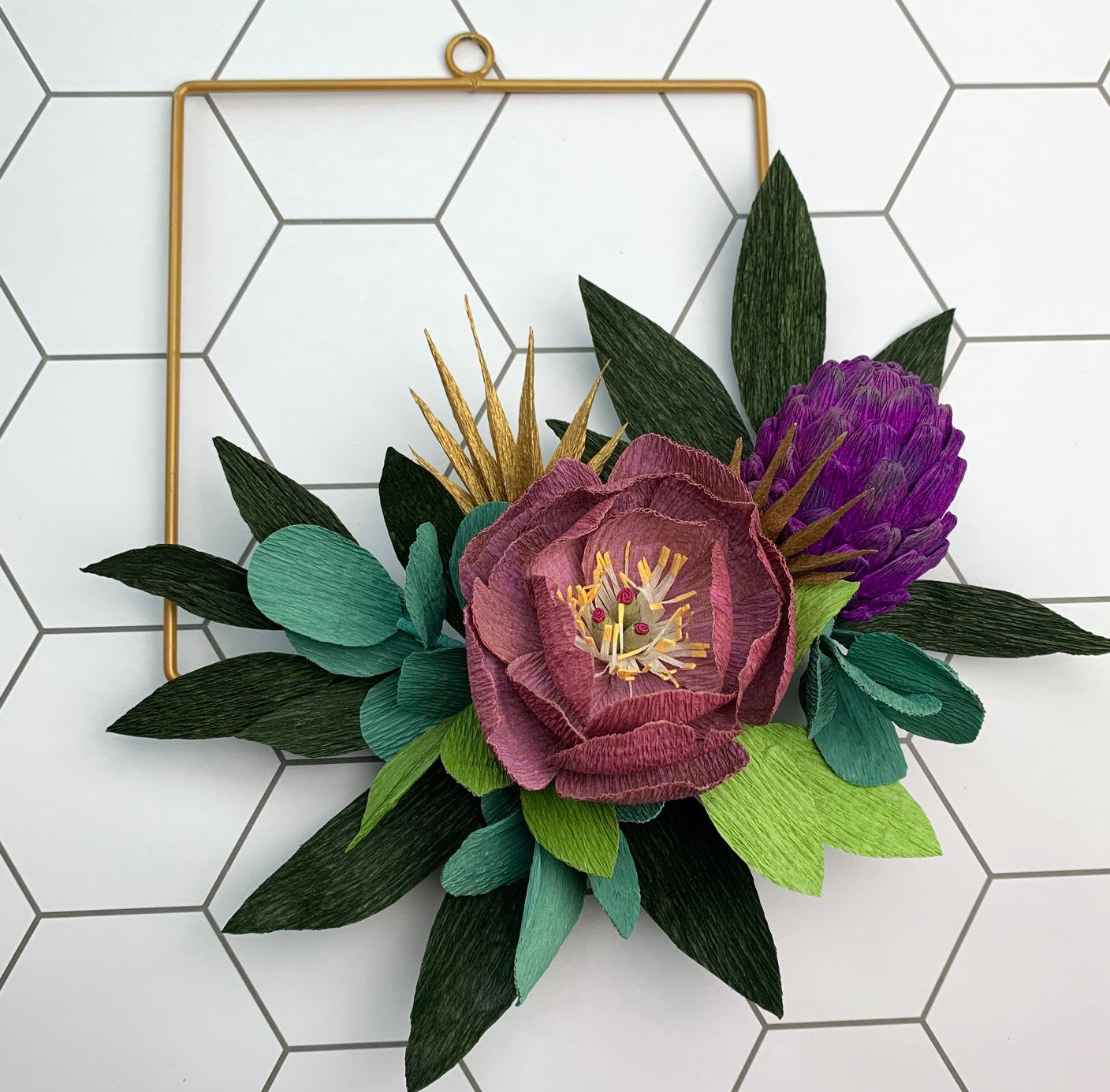 Flora Wreath with Artichoke - Fall Release - Wren + Finn