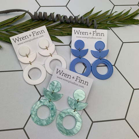 Retro Acrylic Earrings - Wren + Finn