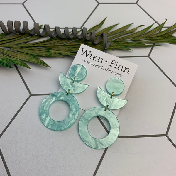 Retro Acrylic Earrings - Wren + Finn
