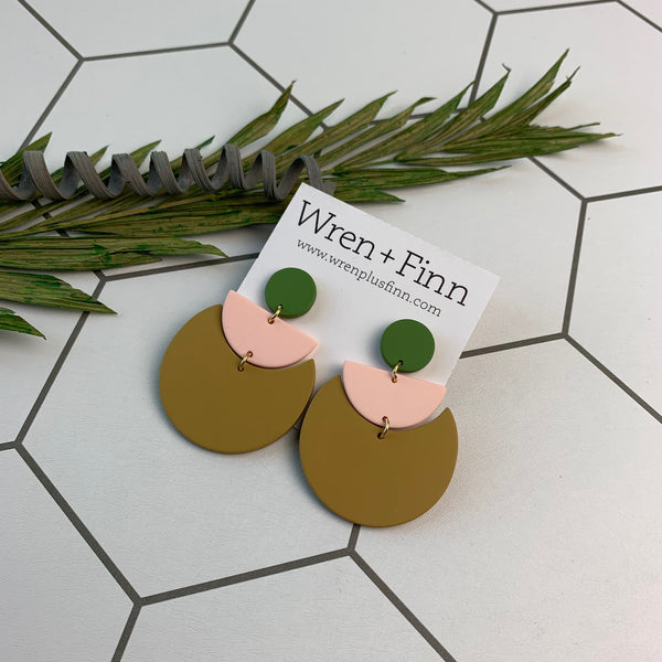 Matte Acrylic Earrings - Wren + Finn
