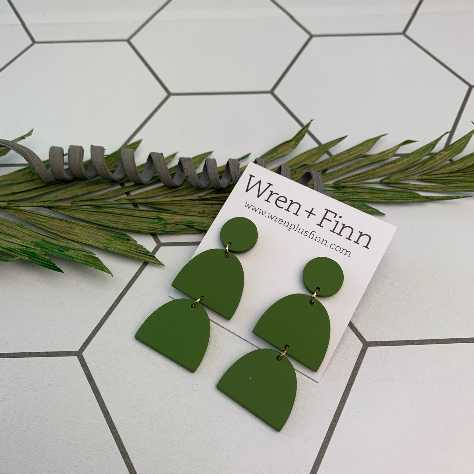 Matte Acrylic Earrings - Wren + Finn
