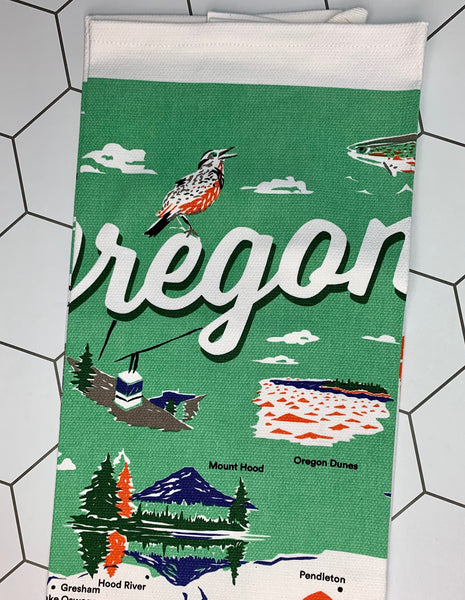 Oregon Icons Towel - Wren + Finn