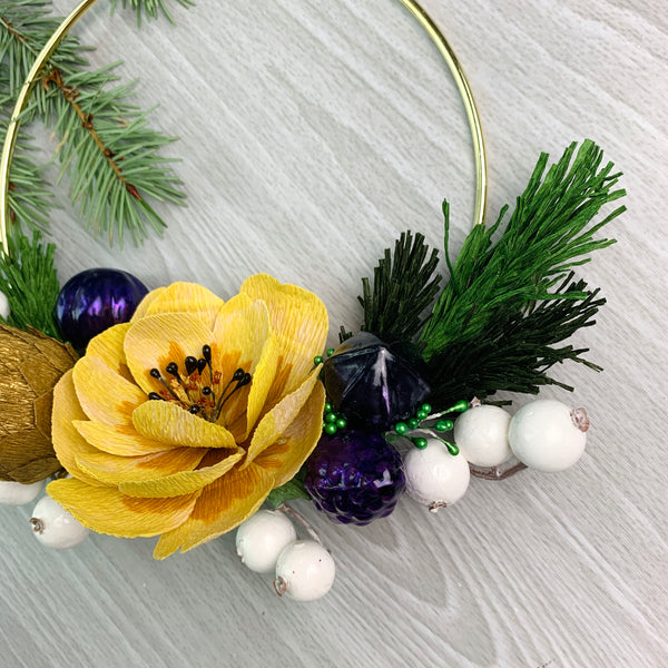 Paper Wreath - Holiday Collection - Wren + Finn