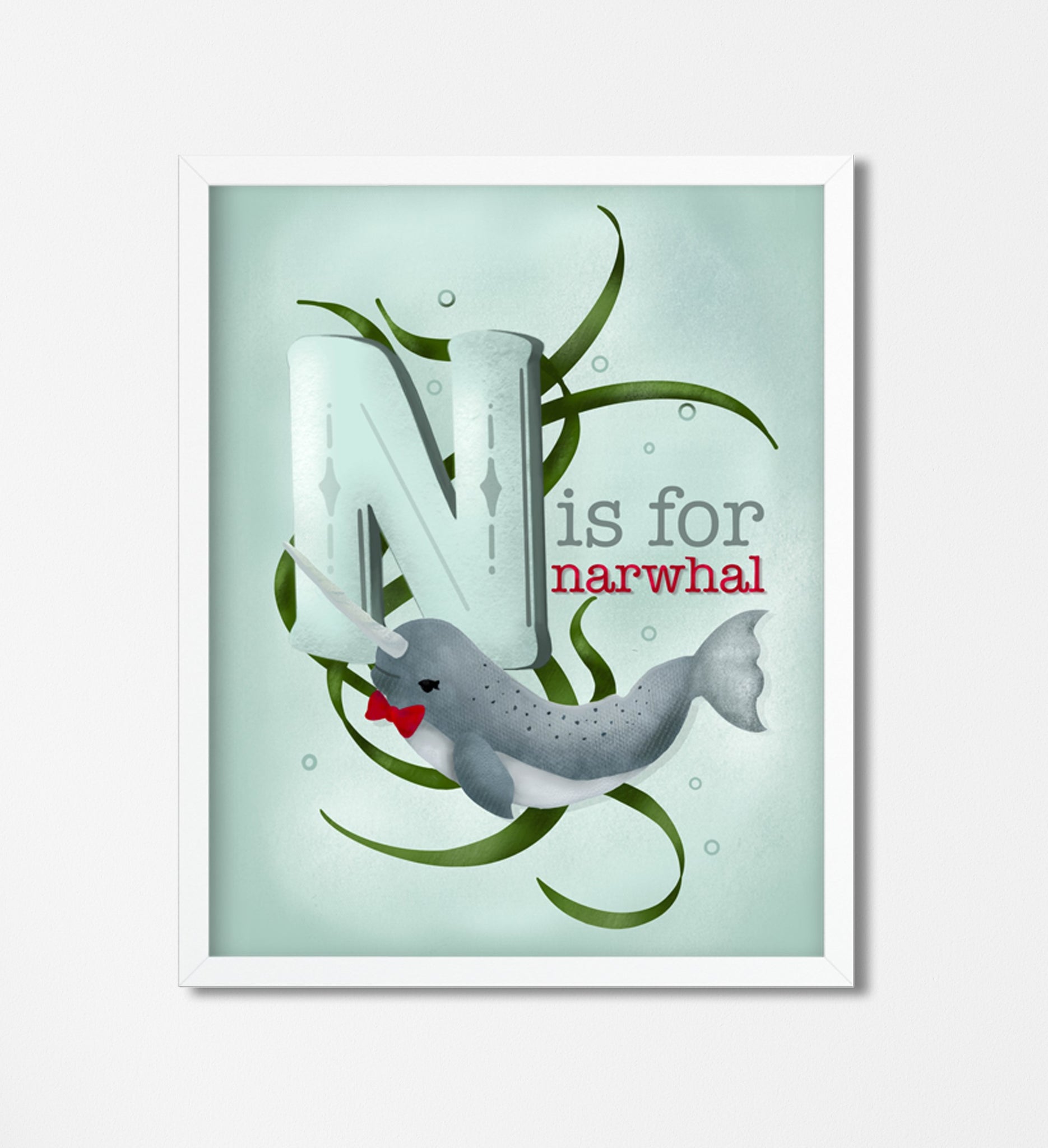 N is for Narwhal - Wren + Finn