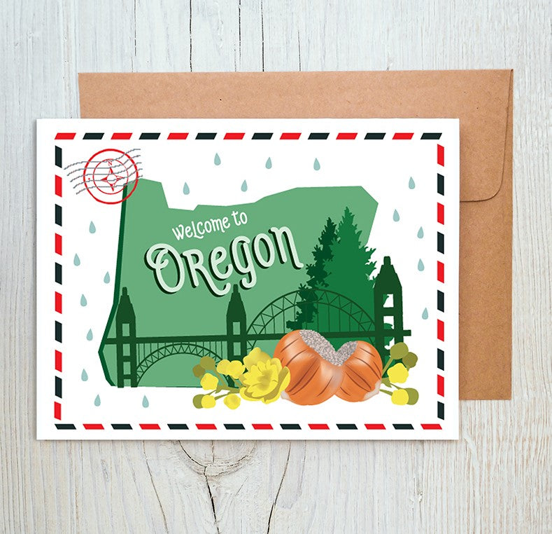 Oregon Love Card - Wren + Finn