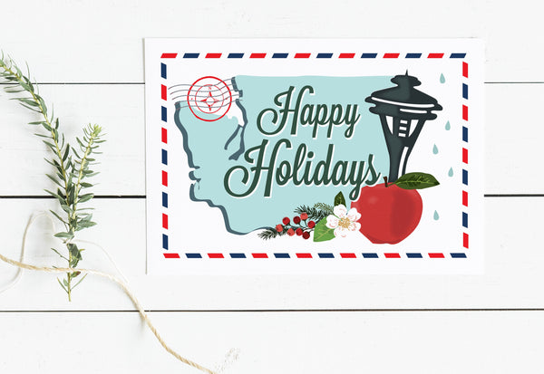 WA Theme Holiday Postcards, set of 6 - Wren + Finn