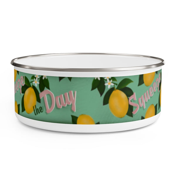 Squeeze the Day Enamel Bowl - Wren + Finn