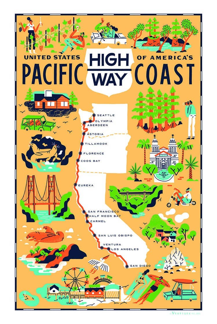 Pacific Coast Highway Towel - Wren + Finn