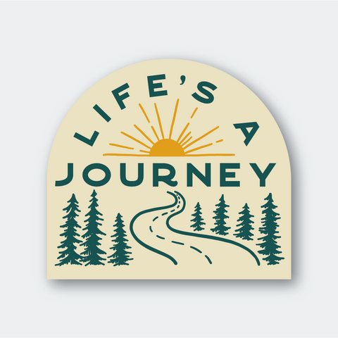 NEW!  Life's A Journey Sticker - Wren + Finn