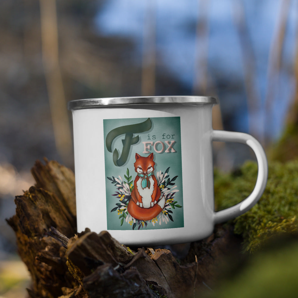 Mr. Fox Enamel Mug - Wren + Finn